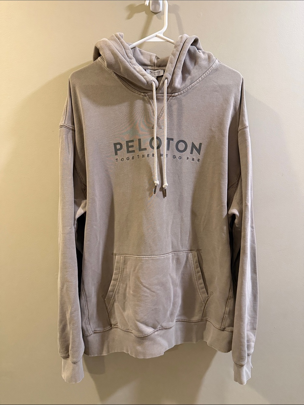 Peloton Men's Taupe/Beige Heavyweight Hoodie